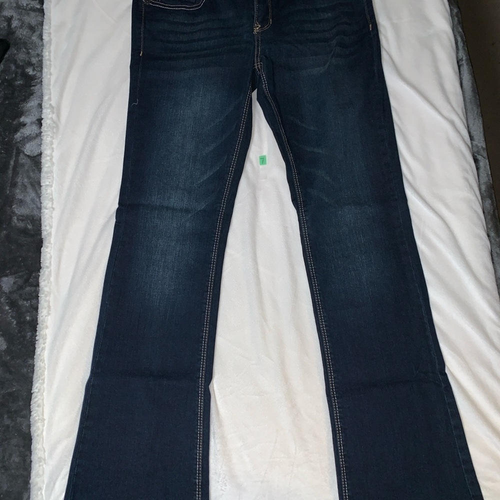 Wallflower Dark Blue Flare Jeans